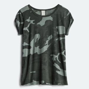 Free People Camouflage Tee